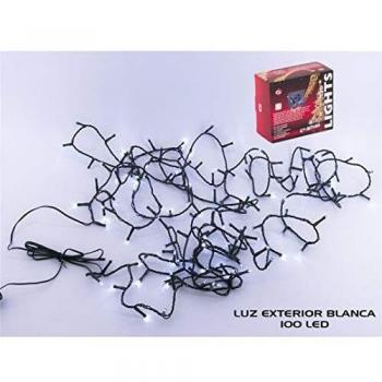 Navidad Guirnalda 100LED LUZ Fria Exterior ADAD FUN5