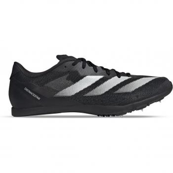 Adidas Distancestar Running Spikes - Black/White, Size 42 2/3