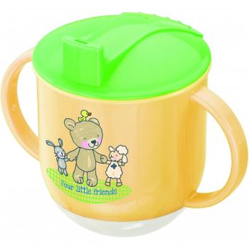 Rotho Babydesign 30024 0223 AZ - Vaso con asas y boquilla, color beige