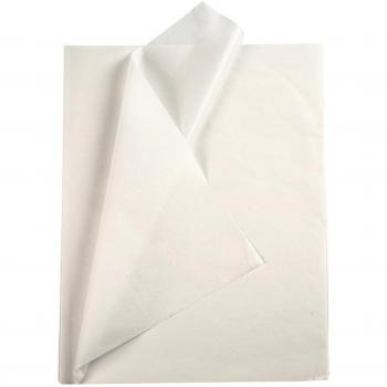 Papel de Seda Creativo 50 x 70 cm, 14 g/m², Blanco, 25 Hojas