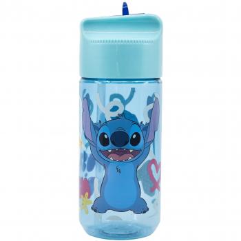 Botella de agua infantil reutilizable 430 ml Stitch Palms