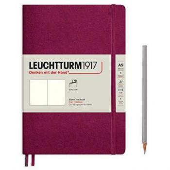 Medium A5 Softcover Notebook - 123 Numbered Pages - Port Red