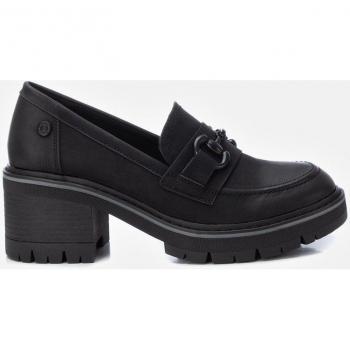 REFRESH 171417 Mocasines Mujer Negro con Hebilla y Tacón 6 cm