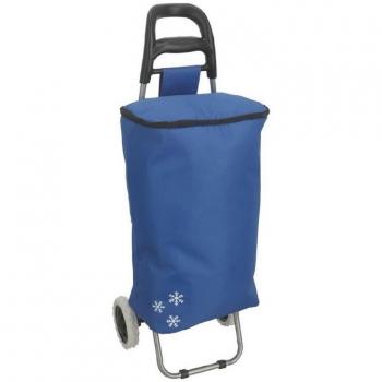 Carro de compra con compartimento refrigerante y nevera - Capacidad de 32 Litros, dimensiones 34x28x94 cm