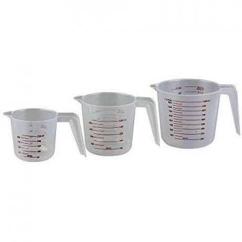 Juego de 3 jarras medidoras de 250ml/500ml y 1l