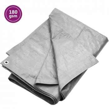Lona HDPE gris 180 g/m² 6x10 m