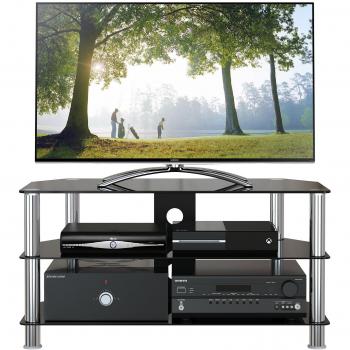 1home GT4 - Soporte de cristal para televisor LCD/LED hasta 32-60, color negro