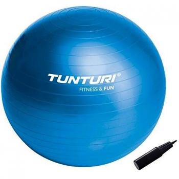 Tunturi 14Tusfu136 Balón Suizo, Unisex Adulto, Azul, 75 cm