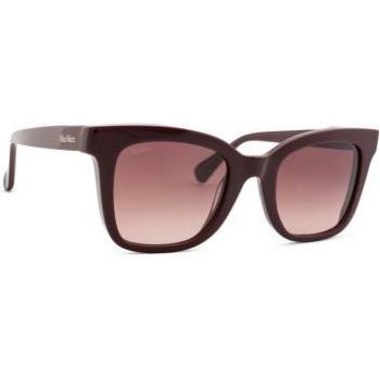 Max Mara Lee2 MM 0067/S Geometric Bordeaux Sunglasses, Red Unisex, Size: 50 MM