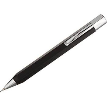 Faber-Castell Ondoro - Portaminas con cuerpo en resina mate, con forma hexagonal, mina de 0.7 mm, color negro grafito