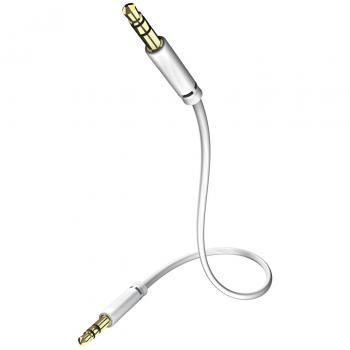 Inakustik 3m MP3 AUDIO 3.5 - Cable de conector Jack, color blanco