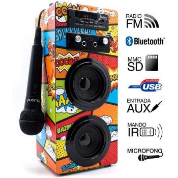 Reproductor JoyBox Karaoke Bluetooth Comic Biwond