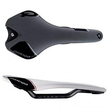 Prologo Nago C3 sillín de Bicicleta Unisex, Color Blanco/Negro, Talla 134