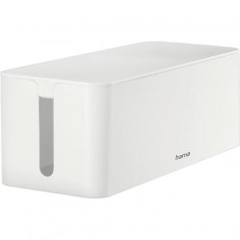 Caja de Cables Hama Maxi, para Regletas, 40 x 15.6 x 13 cm, Plástico Blanco