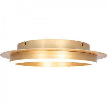 Plafón LED Ringlux Steinhauer, dorado, Ø 32 cm, metal, integrado (LED)