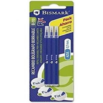 Recambio Azul Bolígrafo Borrable Bismark