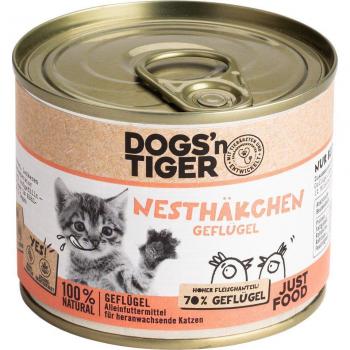 Dogs'n Tiger Junior Cat 12 x 200 g para gatitos - pack ahorro - Aves de corral