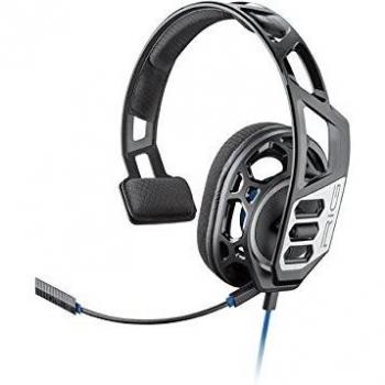 Plantronics RIG 100HS - Auriculares monoaural Diadema, Color Negro y Gris