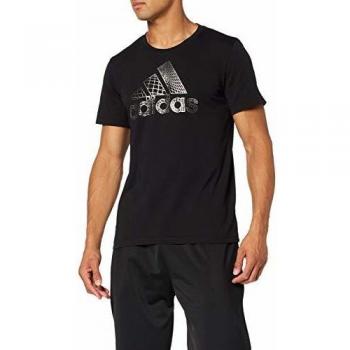 adidas Mh Bos Foil tee Camiseta de Manga Corta, Hombre, Black, XL