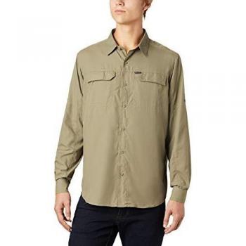 Columbia Silver Ridge2.0 Camisa De Manga Larga, Hombre, Sage, XL