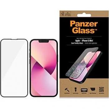 PanzerGlass™ Protector de Pantalla para iPhone 13 Mini, Color Negro
