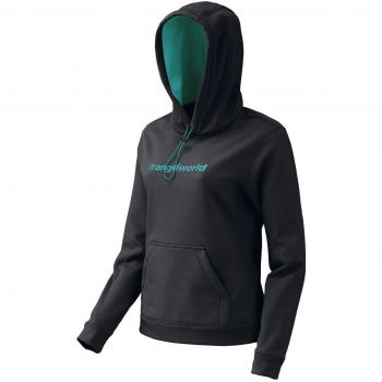 TRANGO Poppi Sudadera, Mujer, Negro/Verde