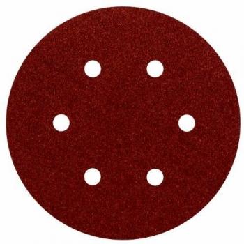 Bosch 2608605720 Hoja de Lija, 150 mm, Set de 5 Piezas
