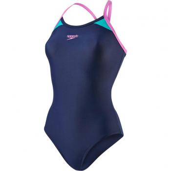 Speedo Splice Thinstrap  Raceback -  Bañador para mujer, multicolor