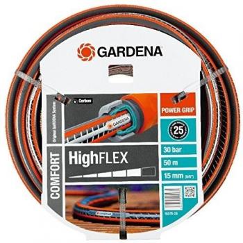 Gardena Manguera HighFlex Ø 15 mm Rollo de 50 m, Estándar, 39,0X39,0X22,0 cm
