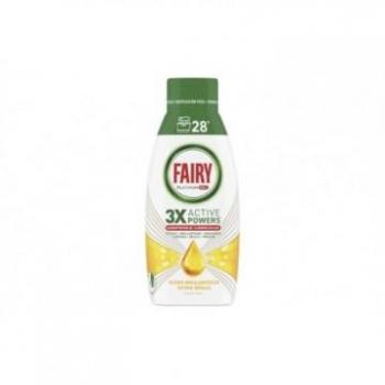 Detergente Lavavajillas Fairy Platinum Gel Todo En Uno 56 Lavados Fragancia Limón