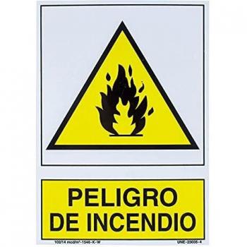 WOLFPACK LINEA PROFESIONAL 15051260 Cartel Peligro De Incendio 30x21