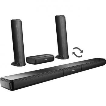 Barra de Sonido ULTIMEA Apollo S70 5.0 Canales, Potencia 180W, Diseño Desmontable, Iluminación RGB con 6 Modos y Millones de Colores, App con Ecual