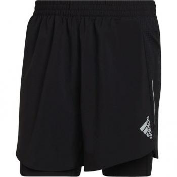 Pantalones cortos de running Adidas Two-in-One M Negro (modelo H58579)