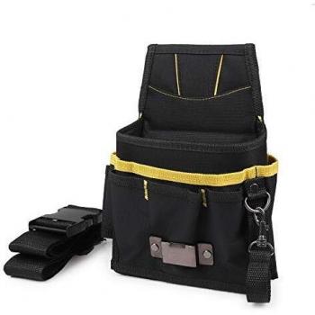 Ehdis Cinturón para herramientas con cinturón ajustable, riñonera de herramientas, Bolsa de cintura para trabajo, para trabajo, Brivolaje Electricistas Carpinteros y Constructores
