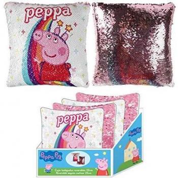 CERDÁ LIFE'S LITTLE MOMENTS Cojin Lentejuelas Peppa Pig, Rosa, 1 Unidad