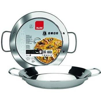 Ibili Premier Paellera Inox, Plateado, 28 cm