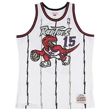 Mitchell & Ness Vince Carter 15 Replica Swingman NBA Jersey Toronto Raptors White HWC Basketball Trikot