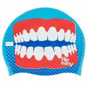 Speedo Flipturns Reversible Cap Gorros Natación, Unisex Adulto, Bali Blue/White/Lava Red, Talla Única