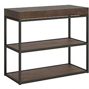 Consola Extensible 90x40/300 cm Premium Nogal Estructura Antracita