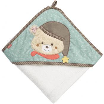 Toalla de baño con capucha Oso Bruno Fehn - Toalla suave y absorbente, diseño de oso, fabricada en algodón, ideal para bebés y niños pequeños