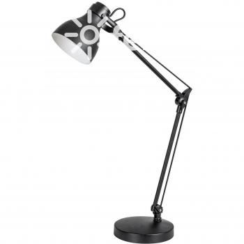 Lámpara de Escritorio Carter 6408 E14 1x11W IP20 Mate Negra