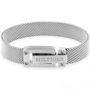 Tommy Hilfiger - Pulsera de hombre Flat Braided Le Family de acero inoxidable