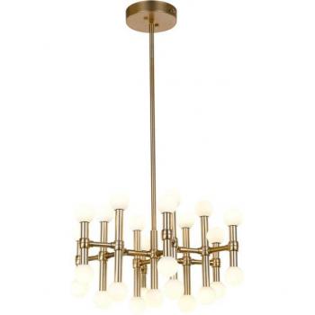 Lámpara colgante moderna Giovanna Bronze con luz de techo colgante LED integrada, temperatura de color 3000K