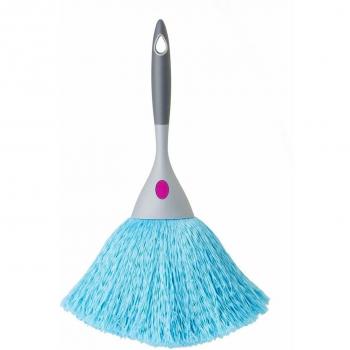VIGAR Rengo Plumero, Material: Polipropileno, TPR y Microfibra, Color: Azul, Gris y Magenta, 19,5 x 16 x 34 cm
