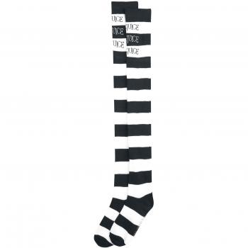 Beetlejuice Calcetines hasta Rodilla Negro-Blanco