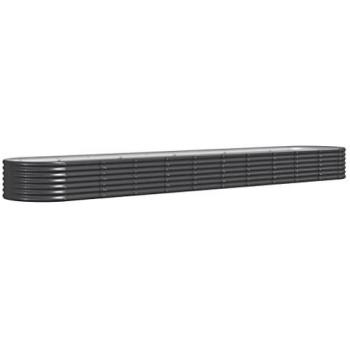 vidaXL Garden Raised Bed Powder-coated Steel 440x80x36 cm Anthracite