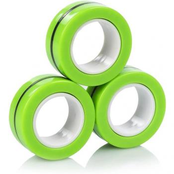 Anillos magnéticos para el estrés y la concentración - Juguete antiestrés con imanes