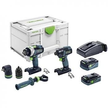 Taladro Atornillador y Atornillador de Impacto Festool TID 18 5.2/4.0-Set TPC 18/4