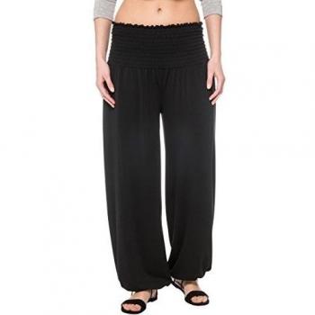 Berydale Pantalones sarouel de mujer, talla única, Negro, OS