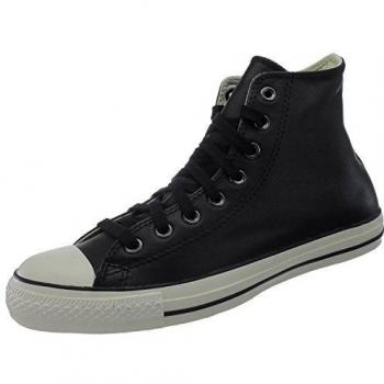 Converse Men's All Star Hi Leather Trainers Black Black